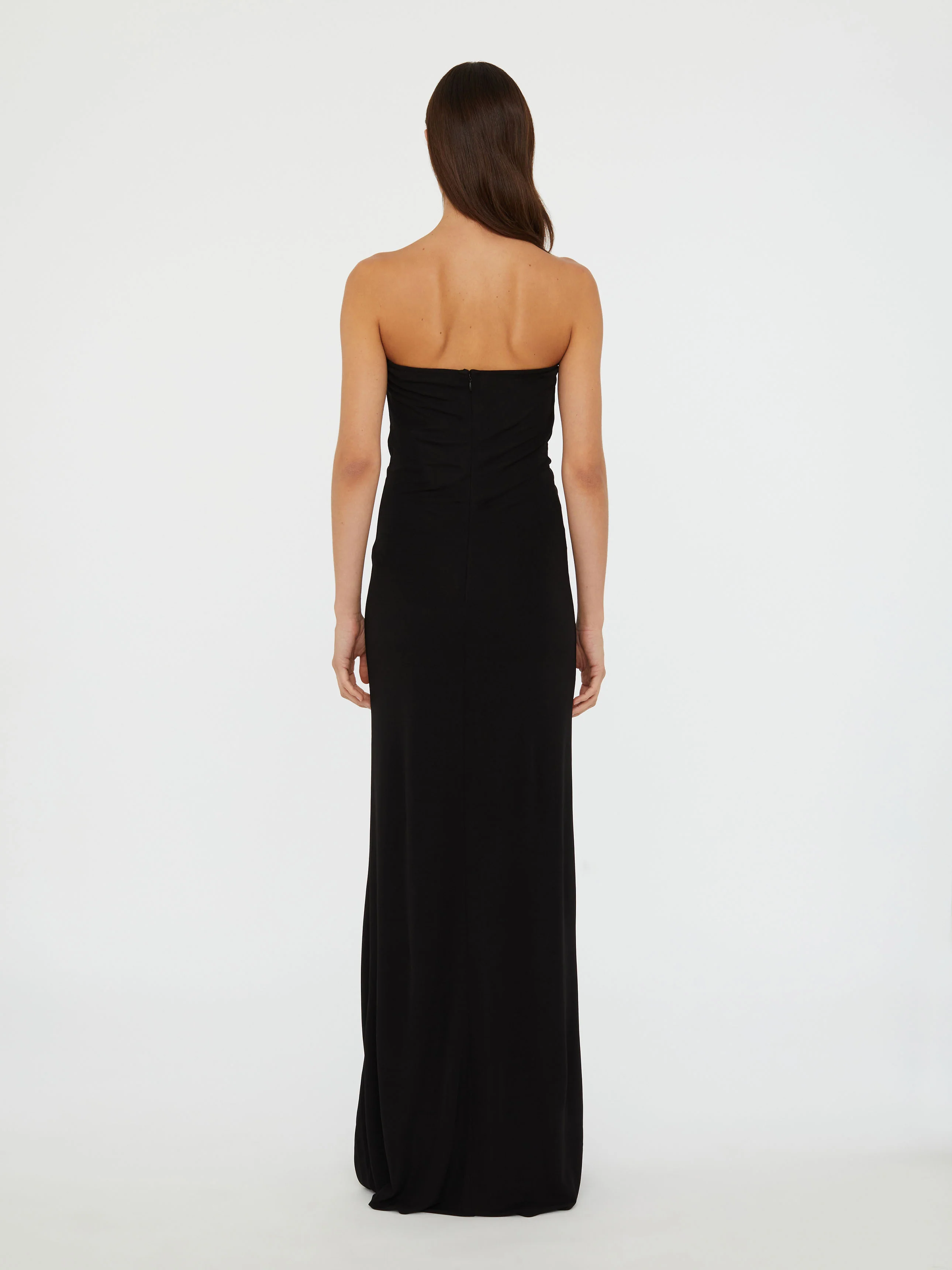 Arced Palm Strapless Dress - Image 6