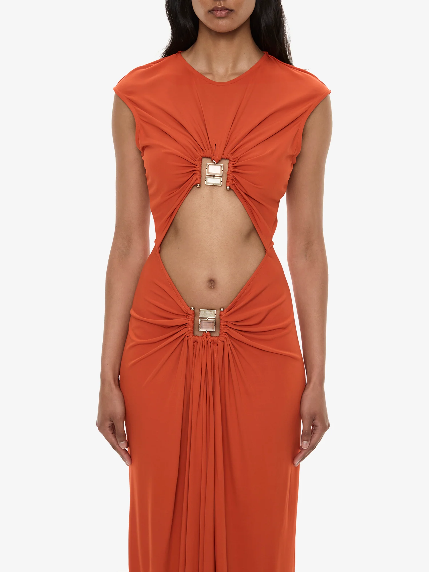 Bezel Quartz Disconnect Short Sleeve Dress - Image 2