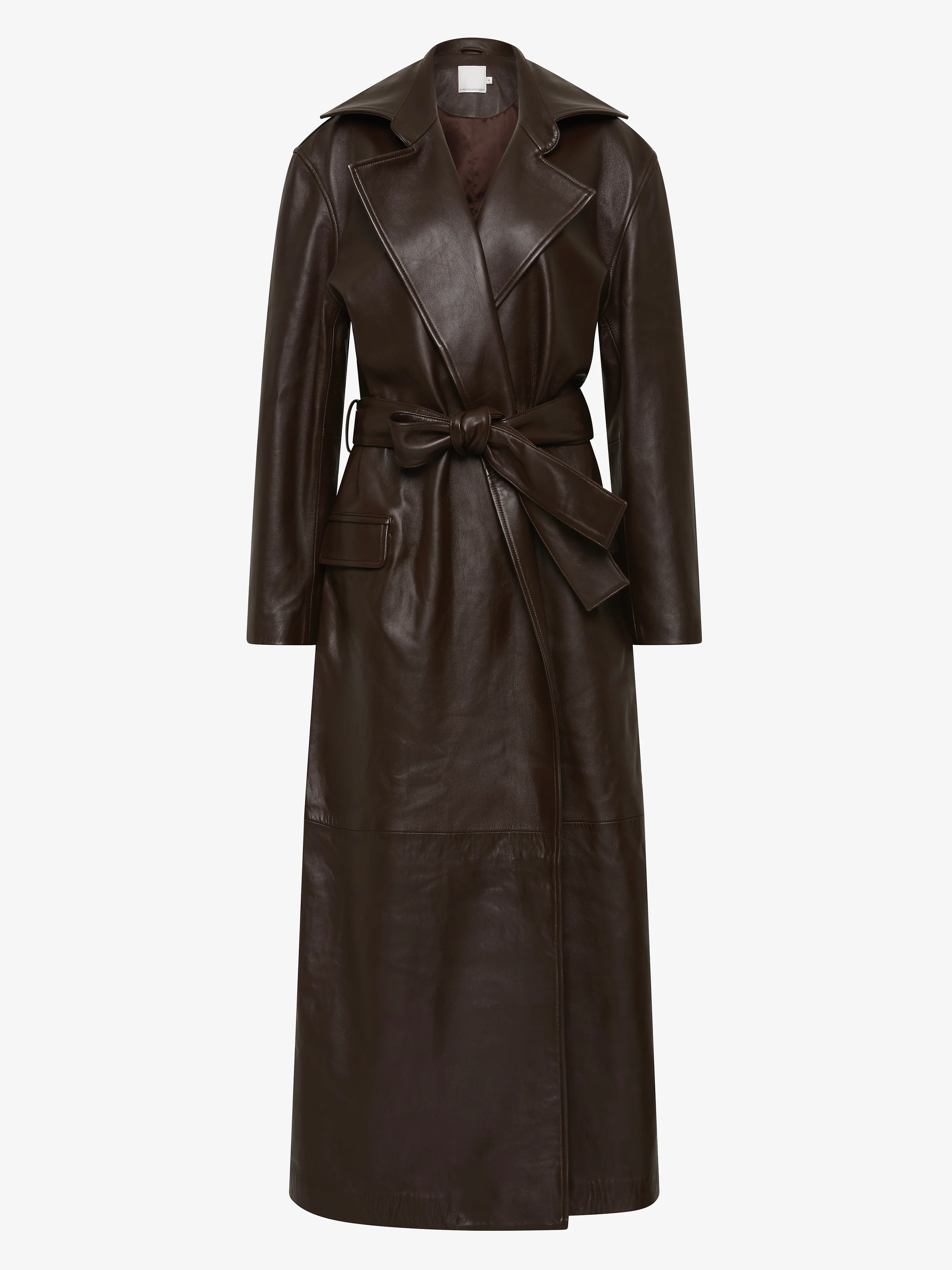 Calais Leather Trench - Image 6