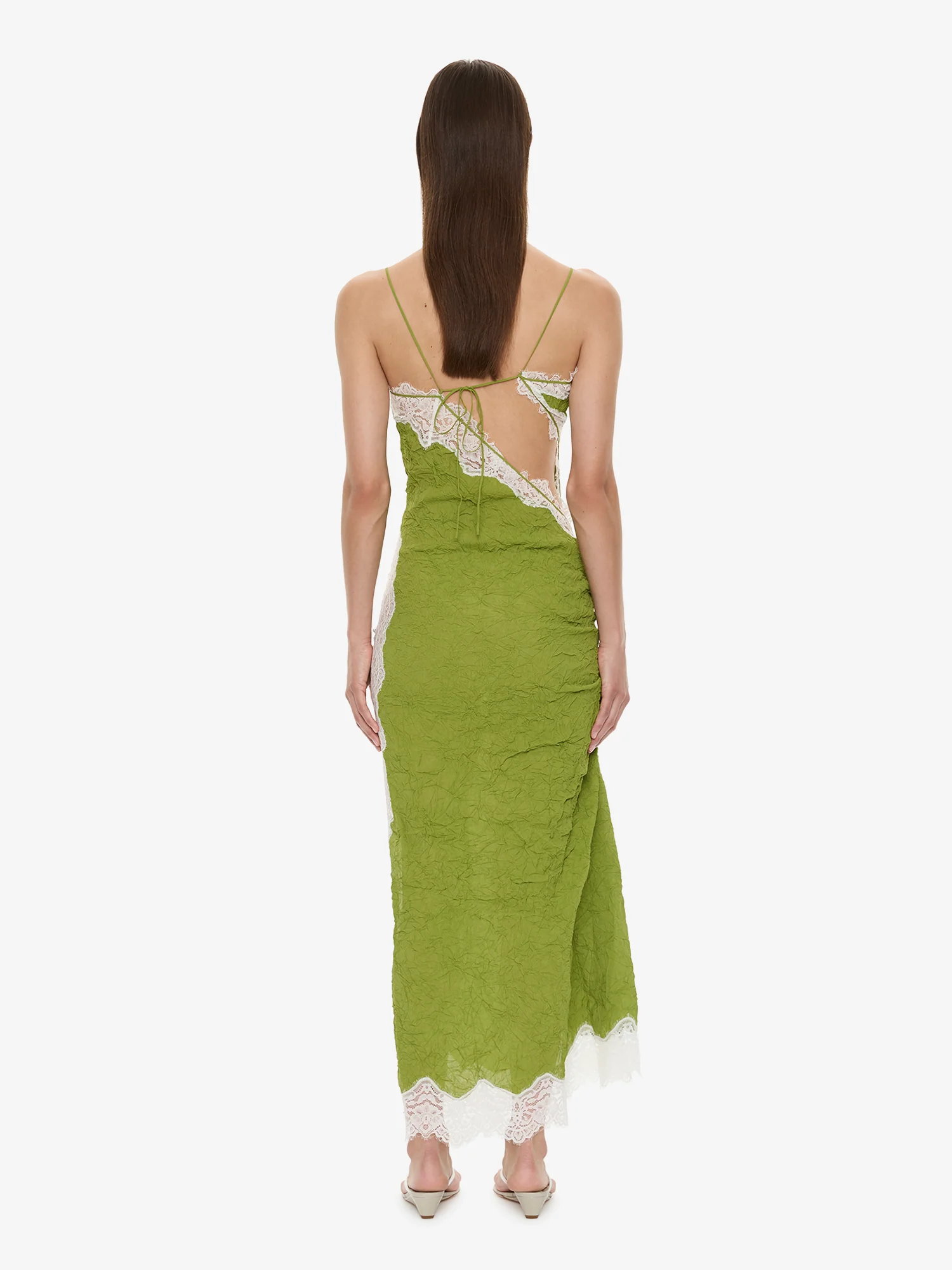 Crimped Lace Cami Dress - Image 4