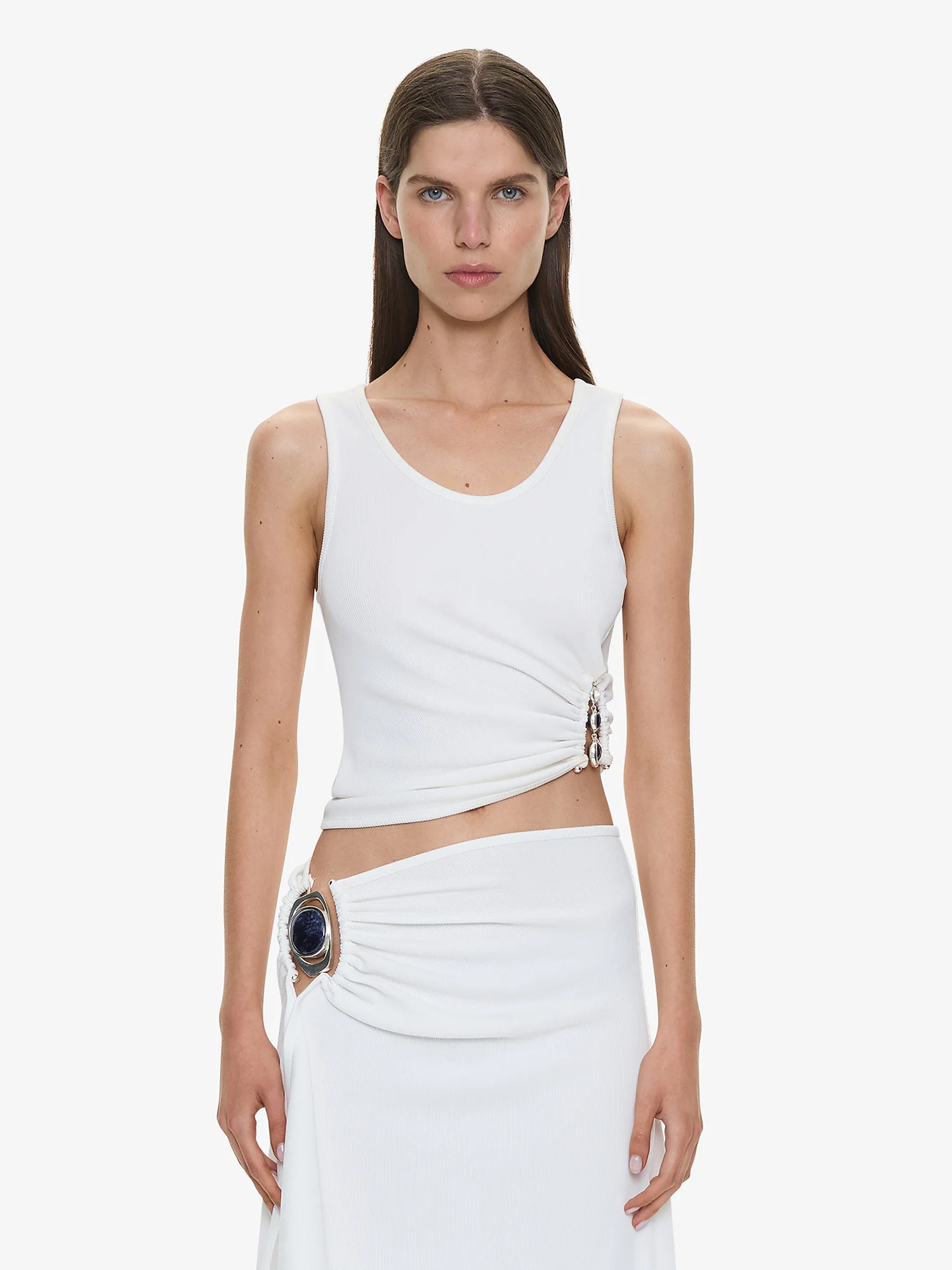 Droplet Crystal Ruched Tank - Image 6