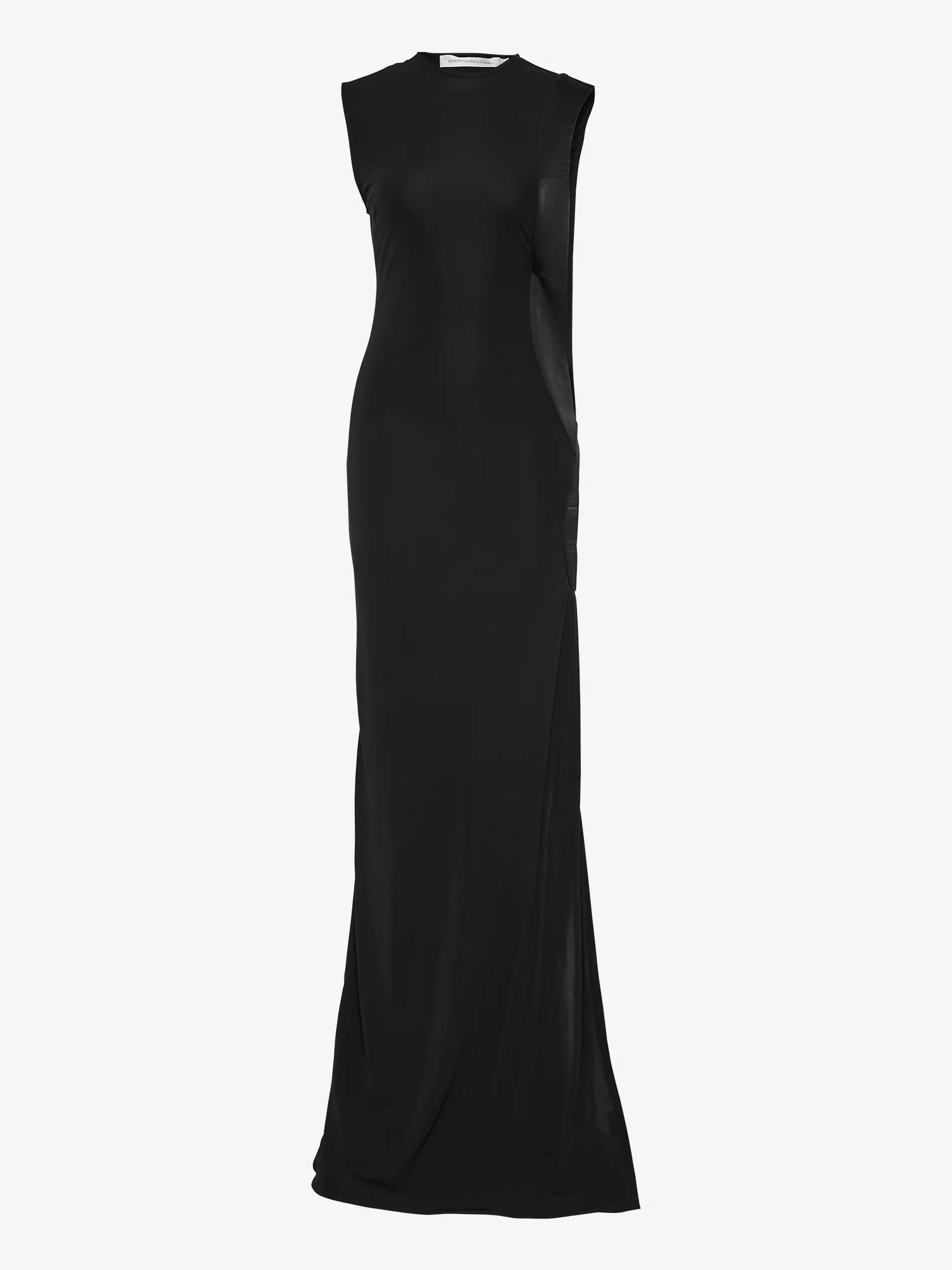 Infinity Cutaway Satin Trimmed Dress - Image 5