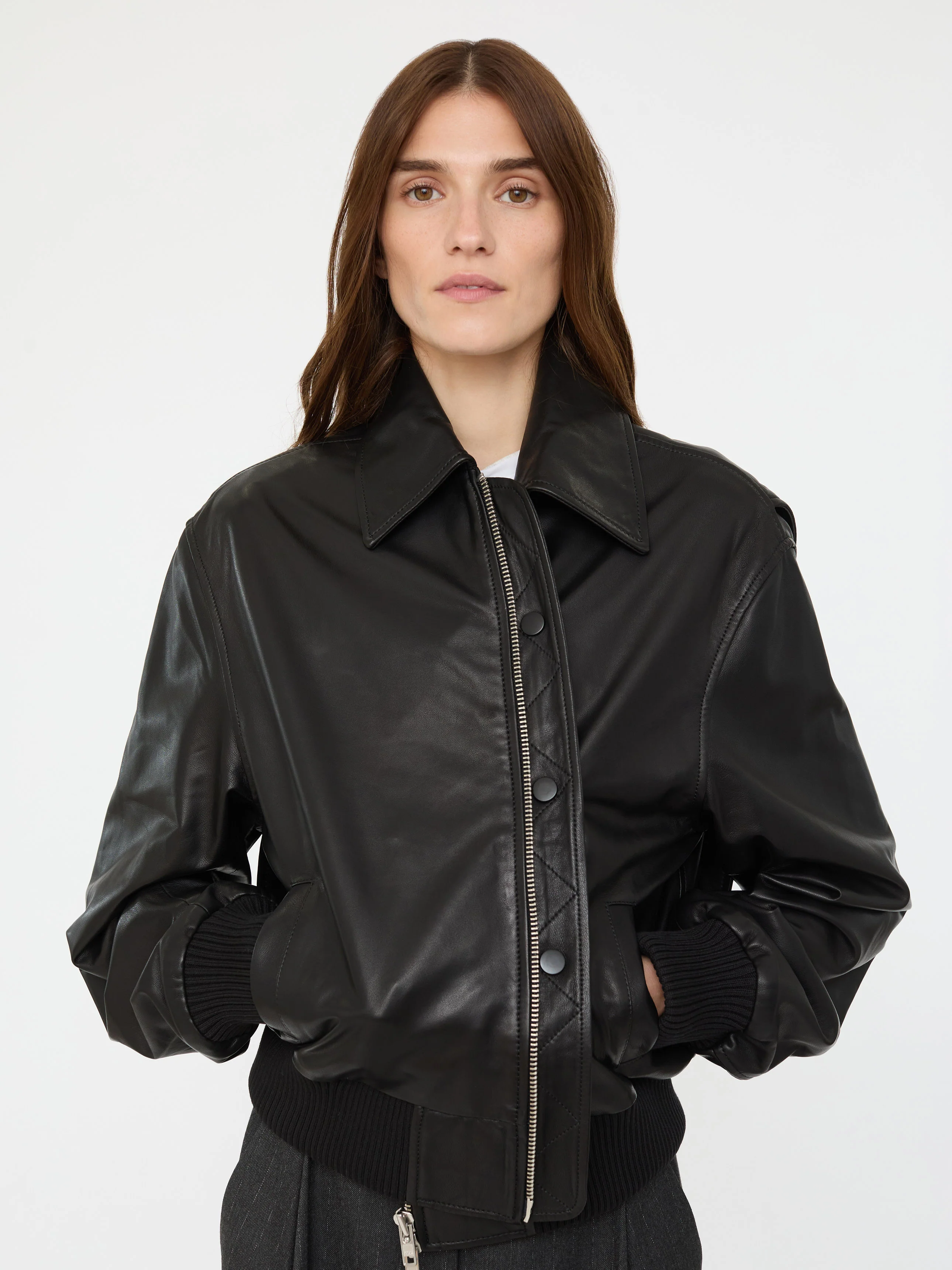 Leather Flight Bomber - Image 5