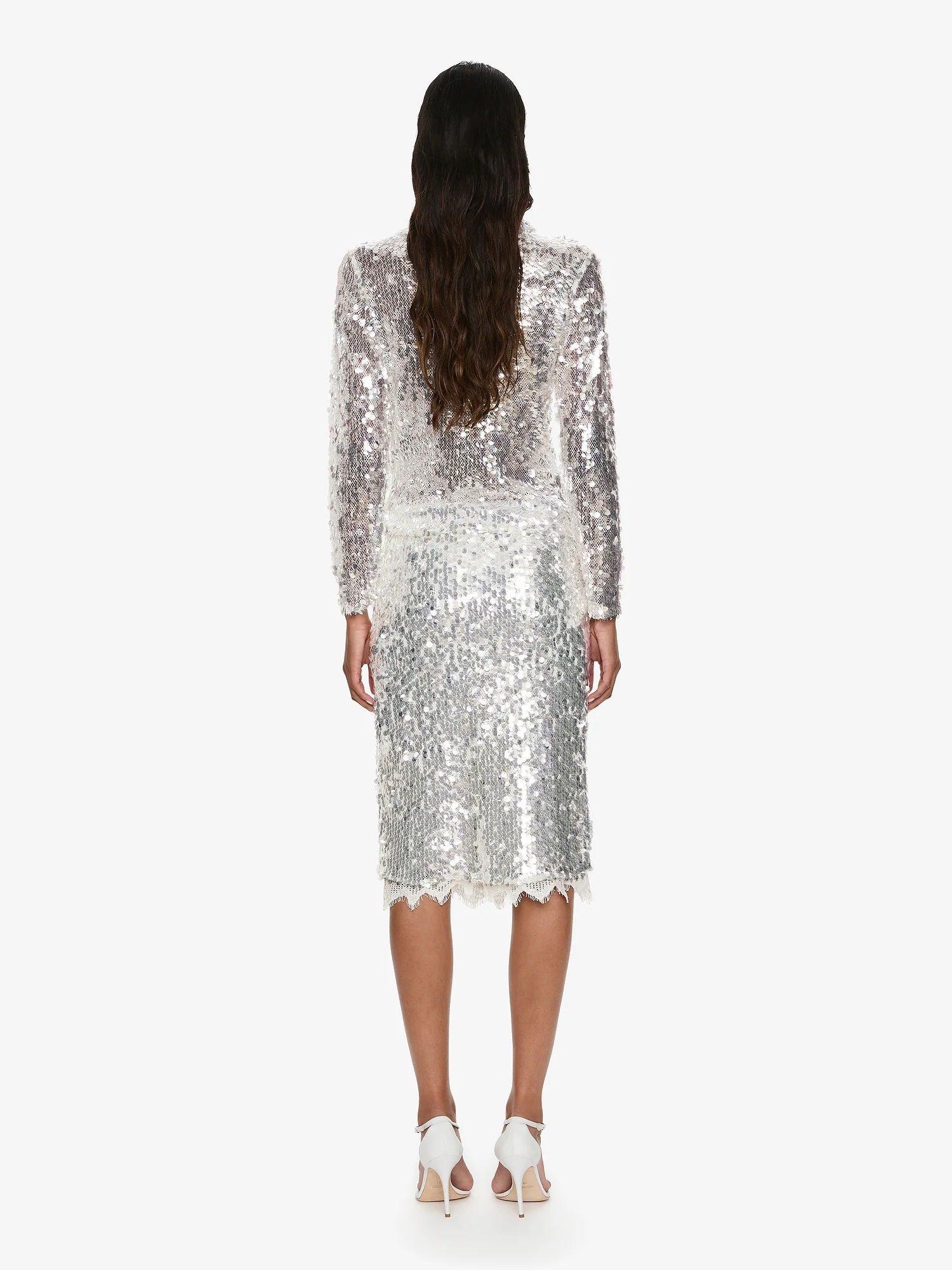 Opaline Sequin Long Sleeve Polo - Image 4