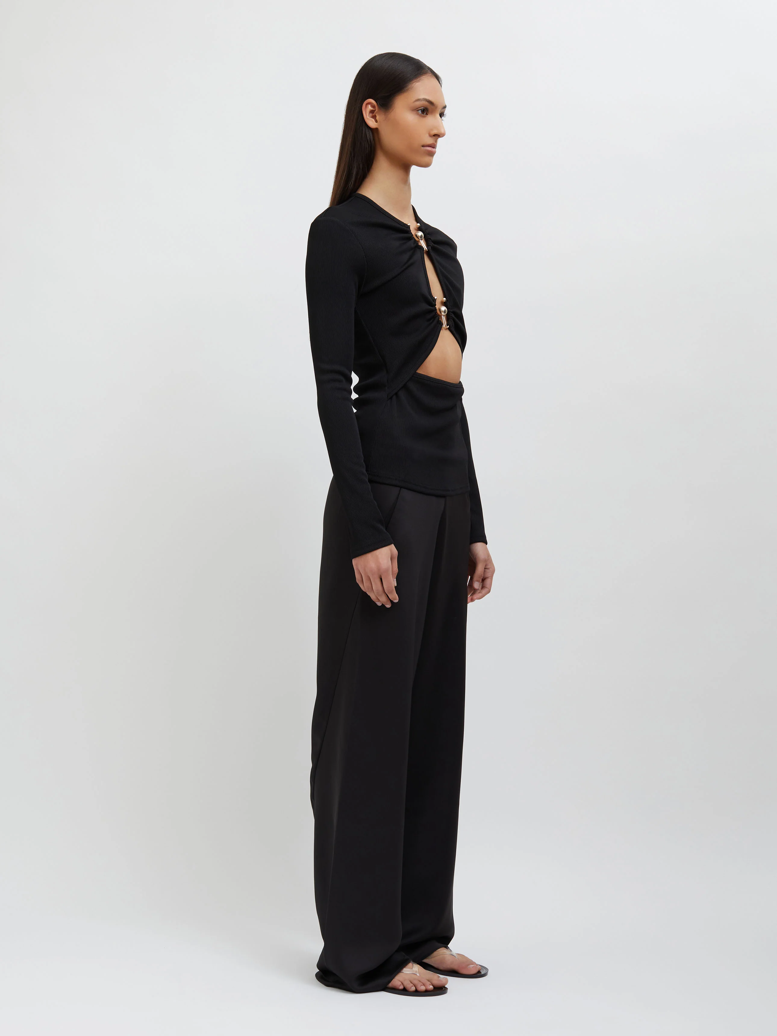 Orbit Ruched Long Sleeve Top - Image 4