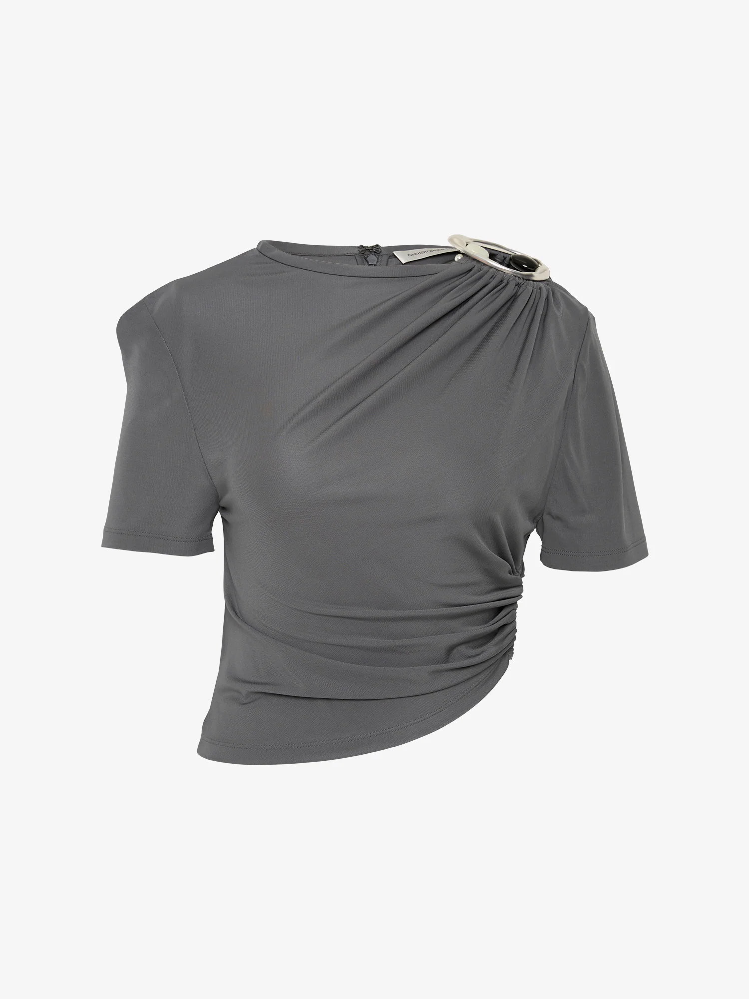 Orica Crystal Ruched Jersey Tee - Image 6