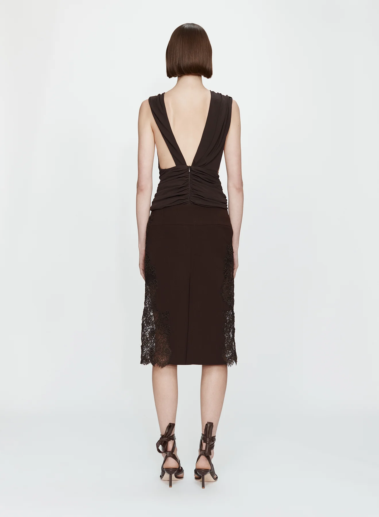 Stone Pin Scarf Drape Top - Image 5