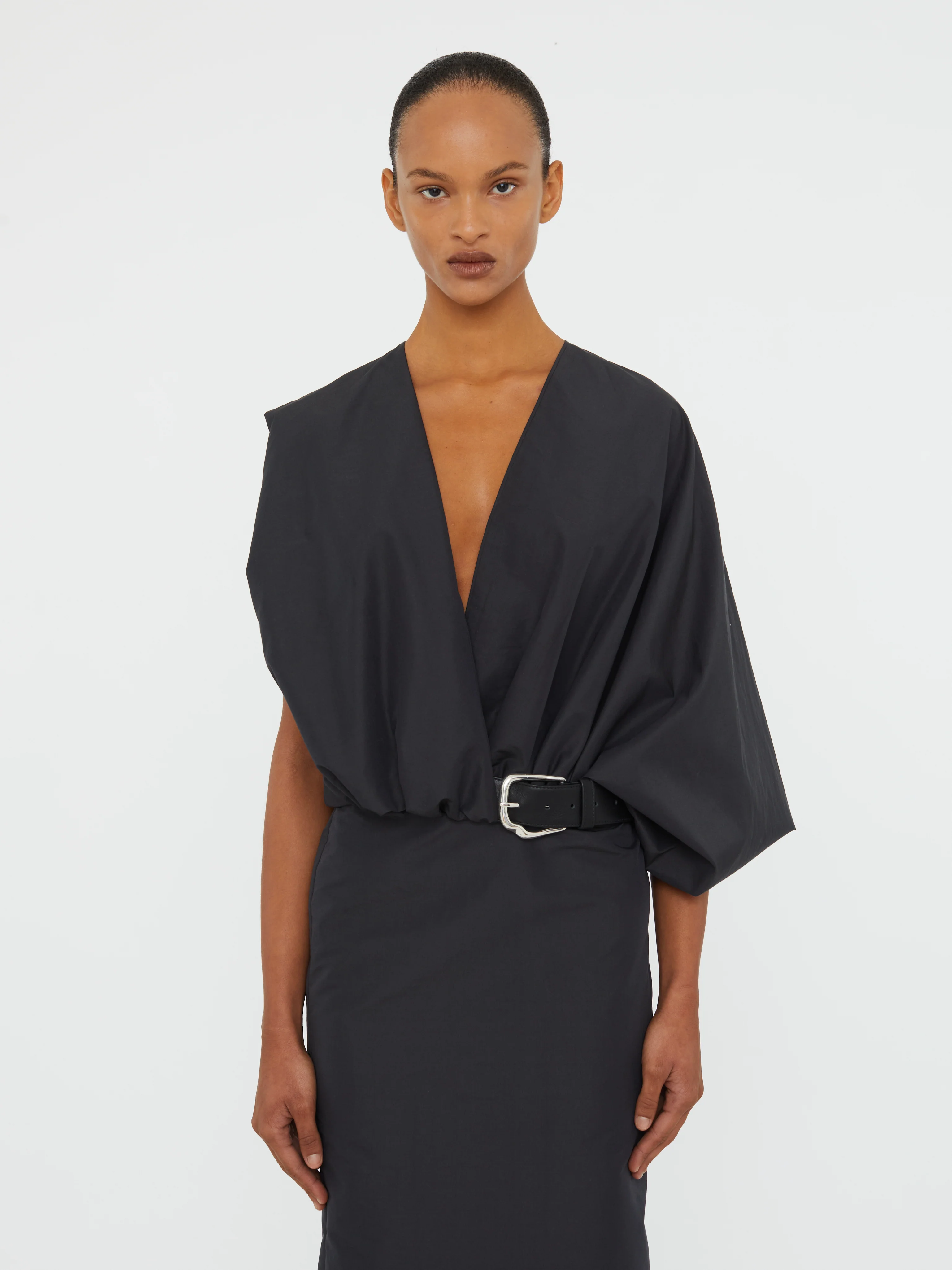 Swaddled Taffeta Dress - Image 5