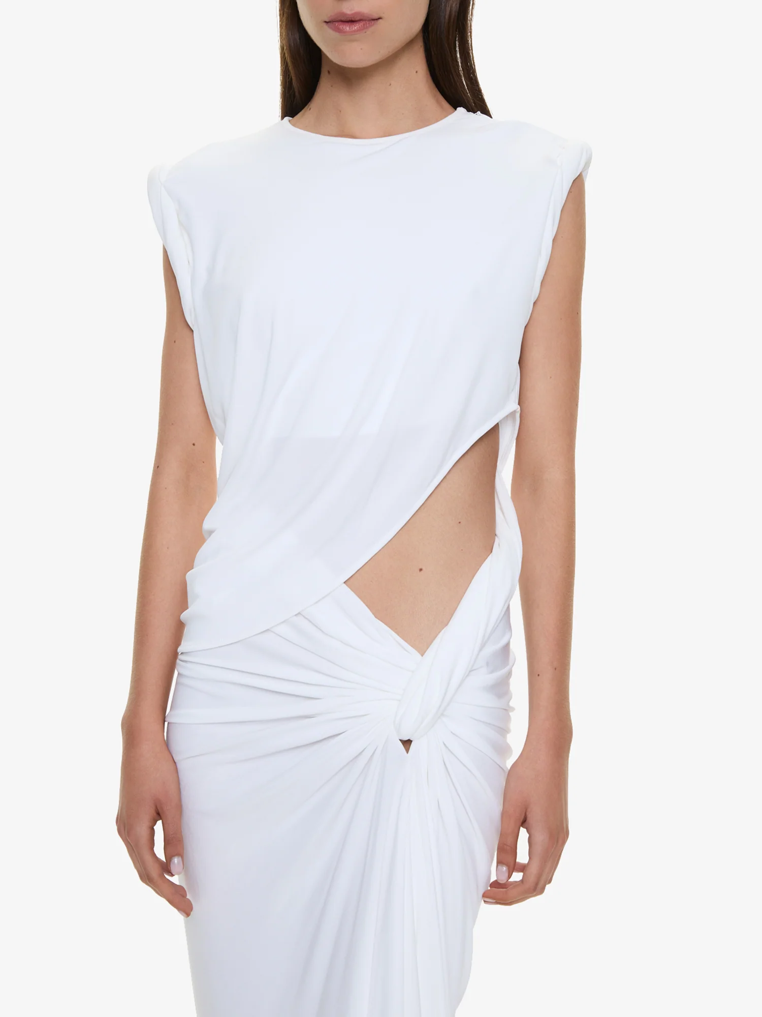 Twisted Lever Rolled Up Tee Dress - Image 4
